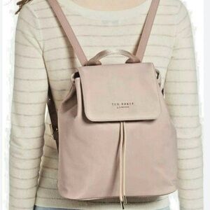 Ted Baker Blush Pink nylon Drawstring Backpack